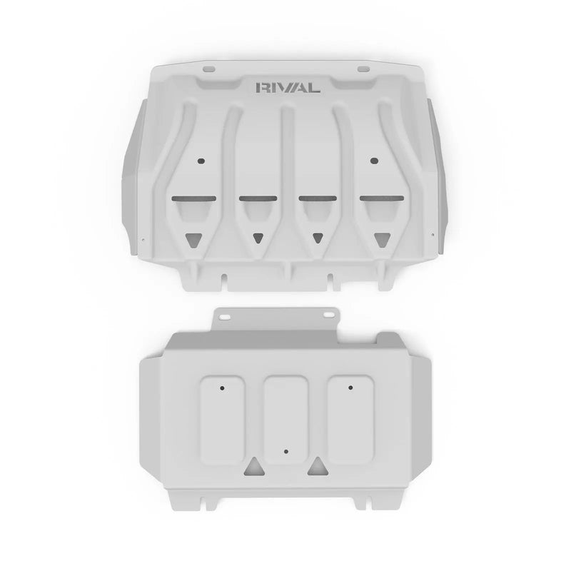 Rival Aluminum 2 Piece Bash Plates for Ford Ranger PX Series PXI, PXII, PXIII