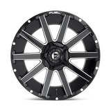 Fuel Off-Road CONTRA D615 Wheels - Gloss Black Milled