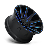 Fuel Off-Road Contra D644  Wheels - Gloss Black Blue Tinted Clear