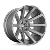 Fuel Off-Road  Contra D714 Wheels - Platinum Brushed Gunmetal Tinted Clear