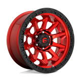 Fuel Off-Road  Covert D695 Wheels - Candy Red with Black Ring