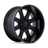 Fuel Off-Road  Darkstar FC853 Wheels - Matte Black with Gloss Black Lip