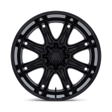 Fuel Off-Road  Darkstar FC853 Wheels - Matte Black with Gloss Black Lip