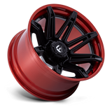 Fuel Off-Road Brawl FC401 Wheels – Matte Black w/ Candy Red Lip