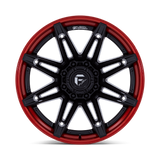 Fuel Off-Road Brawl FC401 Wheels – Matte Black w/ Candy Red Lip