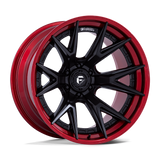 Fuel Off-Road Catalyst FC402 Wheels –  Matte Black with Candy Red Lip