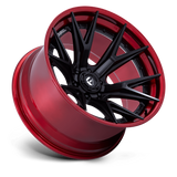 Fuel Off-Road Catalyst FC402 Wheels –  Matte Black with Candy Red Lip