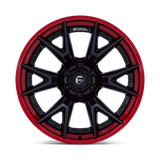 Fuel Off-Road Catalyst FC402 Wheels –  Matte Black with Candy Red Lip