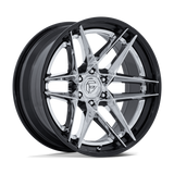 Fuel Off-Road Flight FC408 Wheels –  Chrome with Gloss Black Lip
