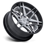 Fuel Off-Road Flight FC408 Wheels –  Chrome with Gloss Black Lip