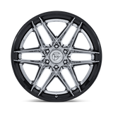 Fuel Off-Road Flight FC408 Wheels –  Chrome with Gloss Black Lip