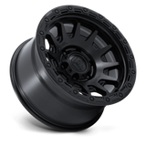 Fuel Off-Road Fortress FC884 Wheels - Matte Black with Gloss Black Lip