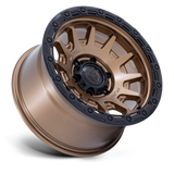 Fuel Off-Road Fortress FC884 Wheels - Matte Bronze with Gloss Black Lip