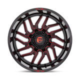 Fuel Off-Road Hurricane D808 Wheels - Gloss Black Milled with Red Tint