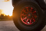 Fuel Off-Road  Covert D695 Wheels - Candy Red with Black Ring