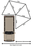 30 Second Wing Awning - 270° 2.7m
