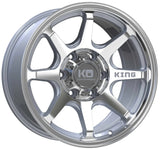 King Grappler Wheels Machined Silver