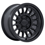 KMC Impact FFT KM733 18x9 wheel in Matte Black - front face view