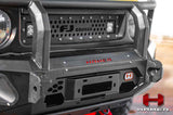 Close-up of Hamer King Series Plus bull bar recovery point on Toyota FJ Cruiser