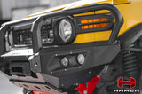 Toyota FJ Cruiser with Hamer King Series Plus bull bar, driver side angle