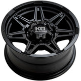 King Summit Satin Black wheel side profile showing barrel depth