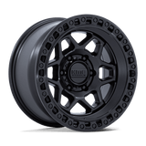 KMC Torx Wheels in Matte Black with Gloss Black Lip