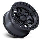 KMC Torx Wheels in Matte Black with Gloss Black Lip