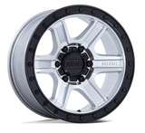 KMC Outrun Wheels in Machined with Gloss Black Lip