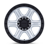 KMC Outrun Wheels in Machined with Gloss Black Lip
