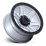 KMC Outrun Wheels in Machined with Gloss Black Lip