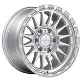 Loaded Creb 1675 multi-spoke 4x4 wheel in Silver Machined