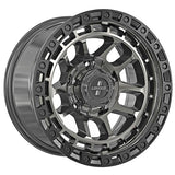 Loaded Gibb 1675 4x4 wheel in Dark Tint with Black Lip