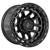 Loaded Gibb 1675 4x4 wheel in Satin Black with self-cleaning lip vents