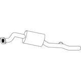 Redback Muffler for Ford Courier (10/1991 - 1999),Mazda B2600 (11/1991 - 2006),B-SERIES BRAVO (01/1990 - 11/2006)