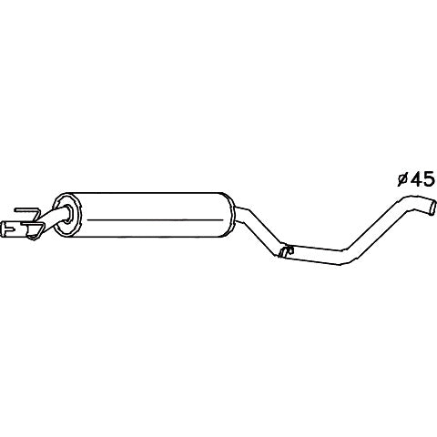 Redback Muffler for Holden Combo (03/1996 - 09/2002)