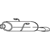 Redback Mufflers Bolt On for Peugeot 206 (10/1999 - 09/2004)