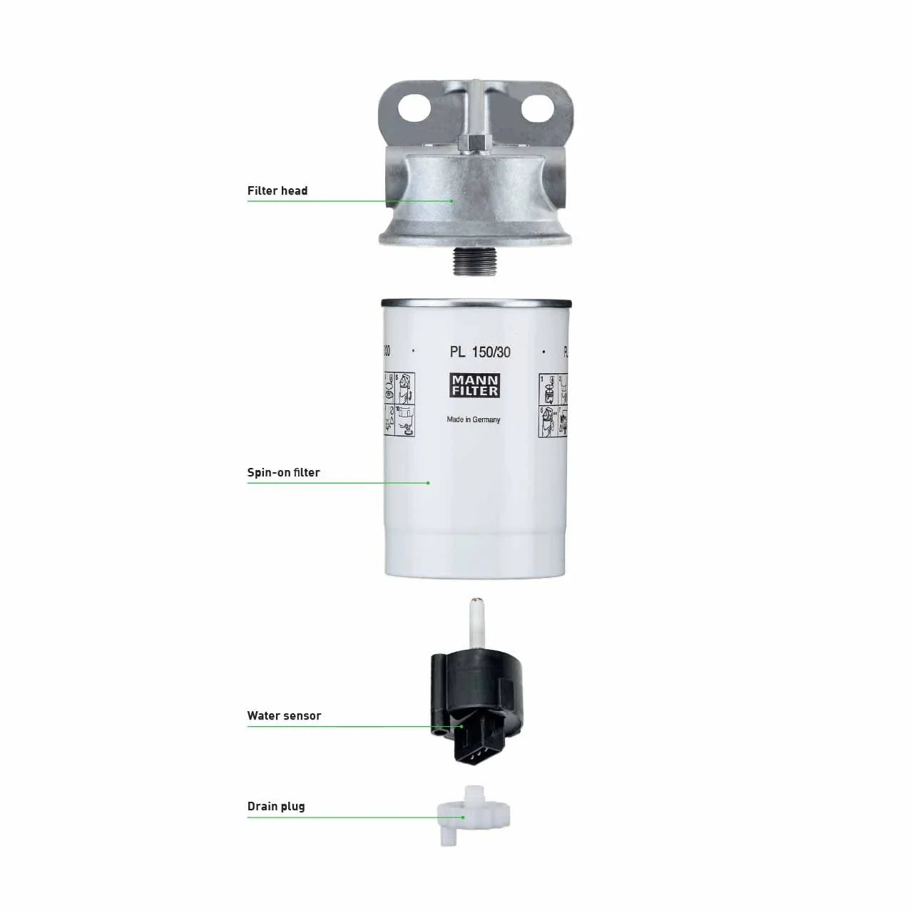 Mann PreLine Pre-Filter Toyota Landcruiser 70 2.8L Turbo Diesel 2023-on DUAL Bracket Kit OS-52-PLB - Brixton 4x4 - Buy Online Now!