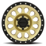 Method 315 Gold Black Lip wheel face view 12 spoke
