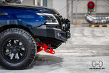Side view of Nissan Patrol Y62 fitted with Hamer King Series bull bar