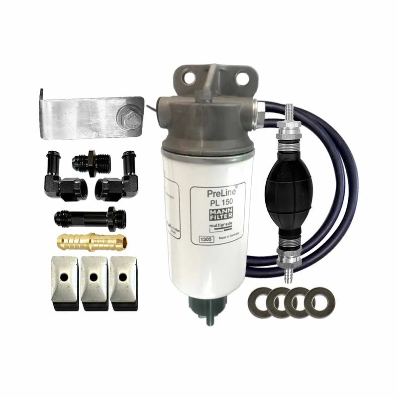 Mann PreLine Pre-Filter Toyota Landcruiser 70 2.8L Turbo Diesel 2023-on DUAL Bracket Kit OS-52-PLB - Brixton 4x4 - Buy Online Now!