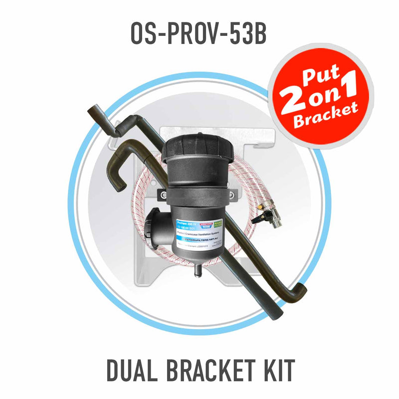 2024-on Mitsubishi Triton MV 2.4L Bi-Turbo Diesel ProVent Catch Can DUAL Bracket Kit OS-PROV-53B