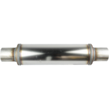 4" Round, 14" Long, 2 1/2", C/C, Mega Power, 409 Stainless