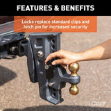 CURT Rebellion XD Tongue And Hitch Lock Set