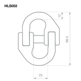 Hammer Lock Chain Connectorkit (Pair) - 10mm - 3 3,150kg (3.15T) Rated