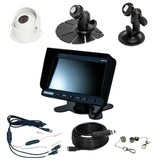 Safety Dave 6” Monitor Rear Vision Kit Caravan Reverse Camera in White with Cable,Mounts & Powerloom - Brixton 4x4 - Buy Online Now!
