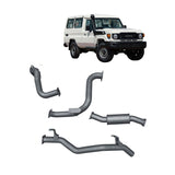 Redback Extreme Duty Exhaust for Toyota Landcruiser 78 Series Troop Carrier (11/2016 - on)