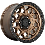 KMC Trek KM545 alloy wheel in matte bronze with black lip finish