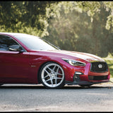 tsw slipstream wheel silver machined Q50 wheel