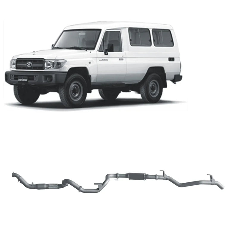 Redback Extreme Duty Exhaust for Toyota Landcruiser 78 Series 4.2L TD (01/2001 - 01/2007) - Brixton 4x4 - Buy Online Now!