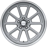 American Racing Draft VN510 Vintage Silver w/ Diamond Cut Lip alloy wheel - angled view